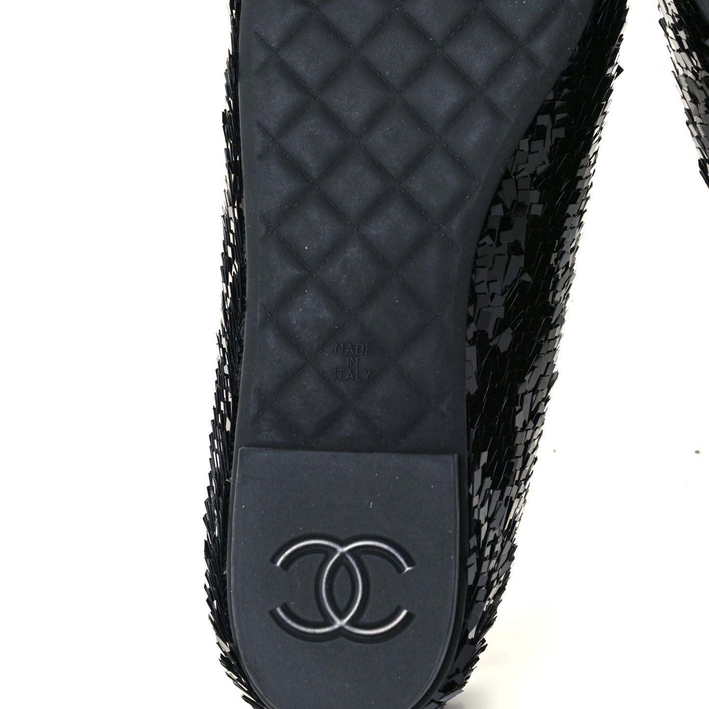 Sequin CC Loafers 37.5 Black