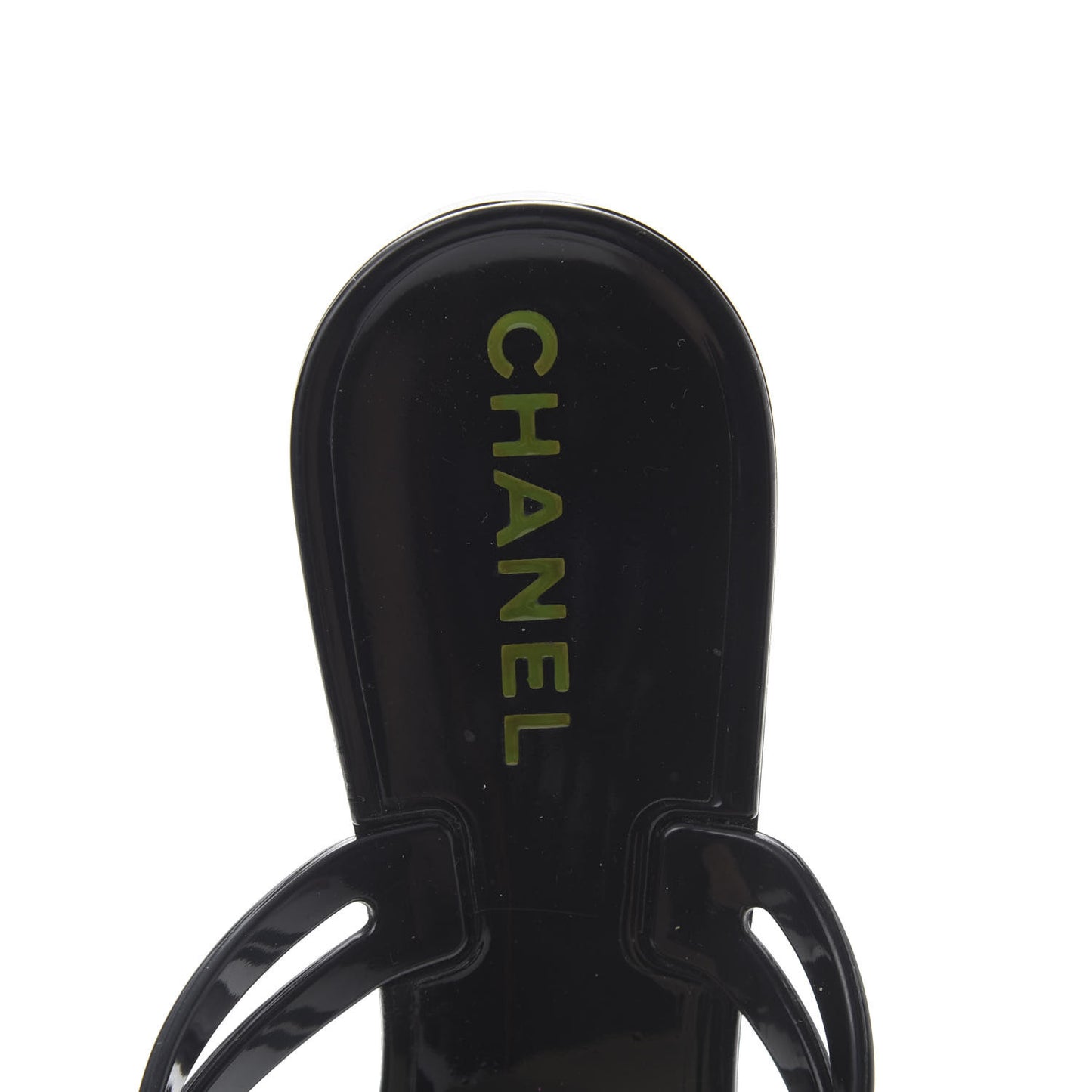 Jelly Camellia Thong Sandals 35 Black Ivory