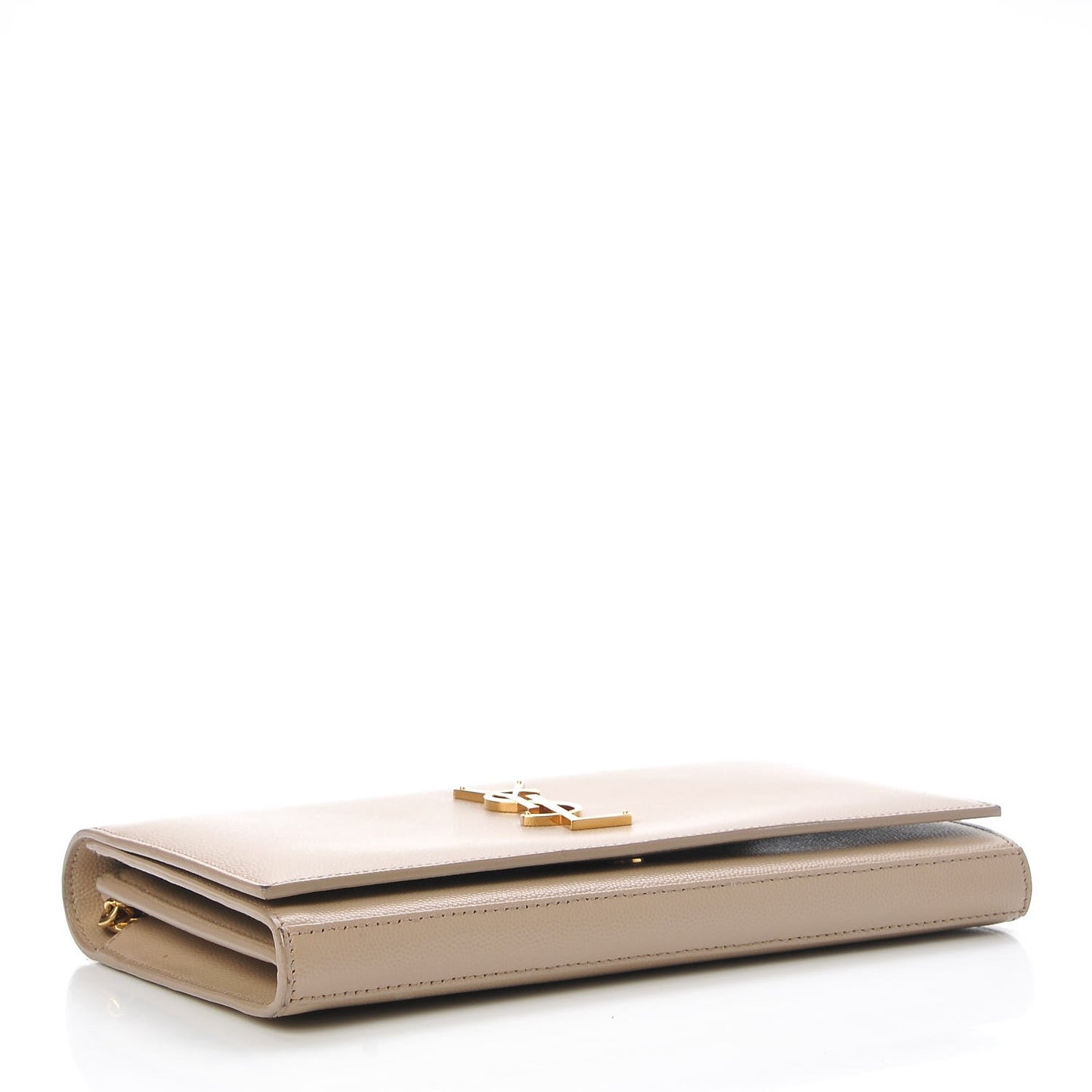 Grain De Poudre Monogram Chain Wallet Dark Beige
