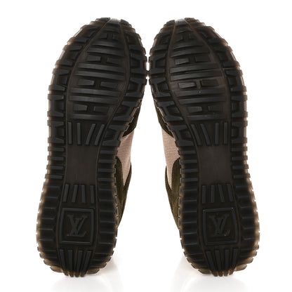 Louis Vuitton Calfskin Suede Run Away Sneakers 36 Green 6 of 24