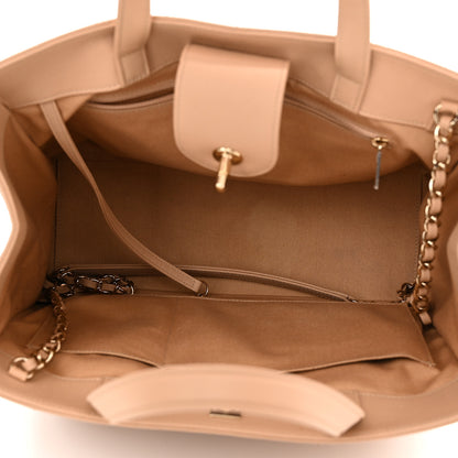 Chanel Caviar Quilted Large Business Affinity Shopping Bag Beige 5 of 14