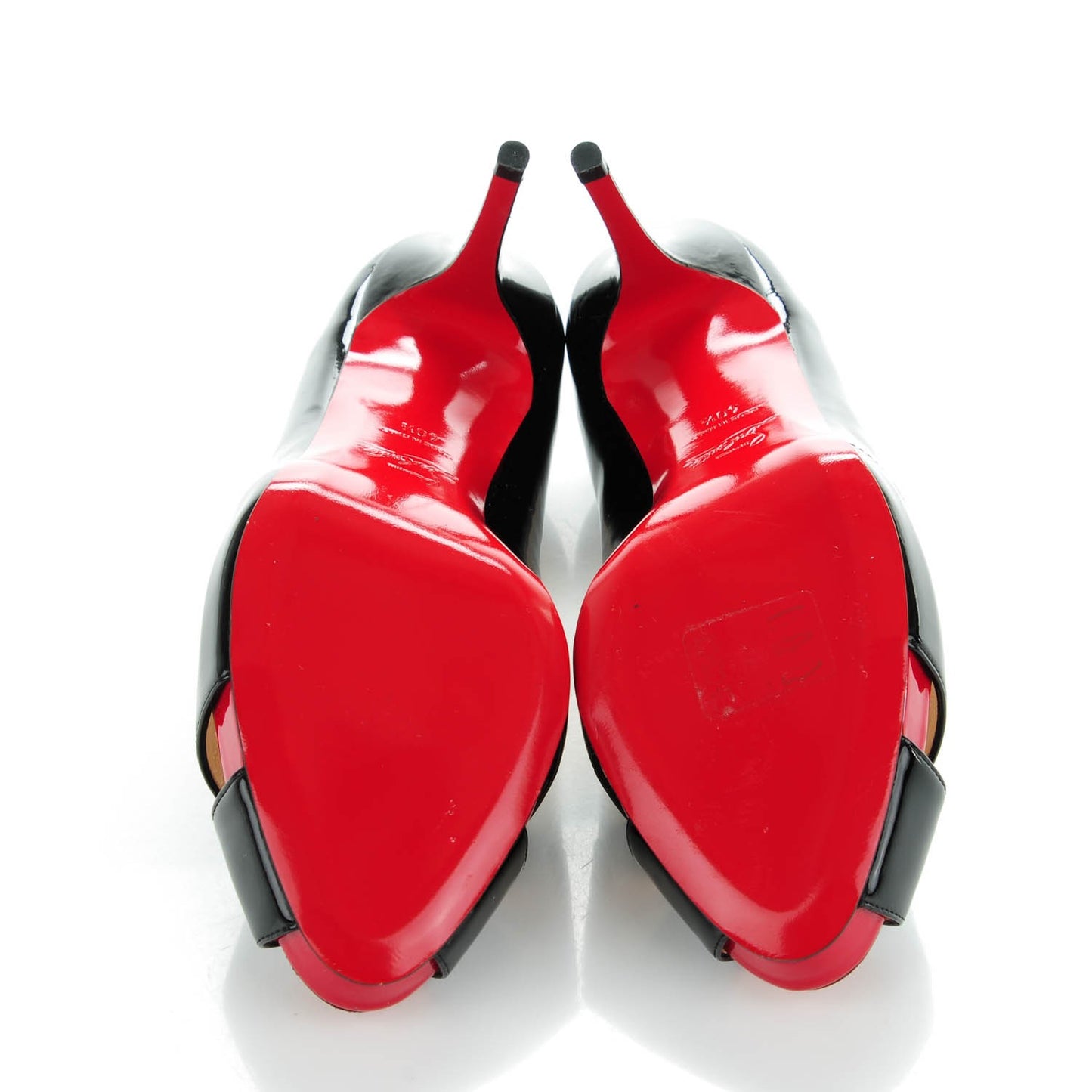 Patent Shelley 90 Pumps 40.5 Black Red