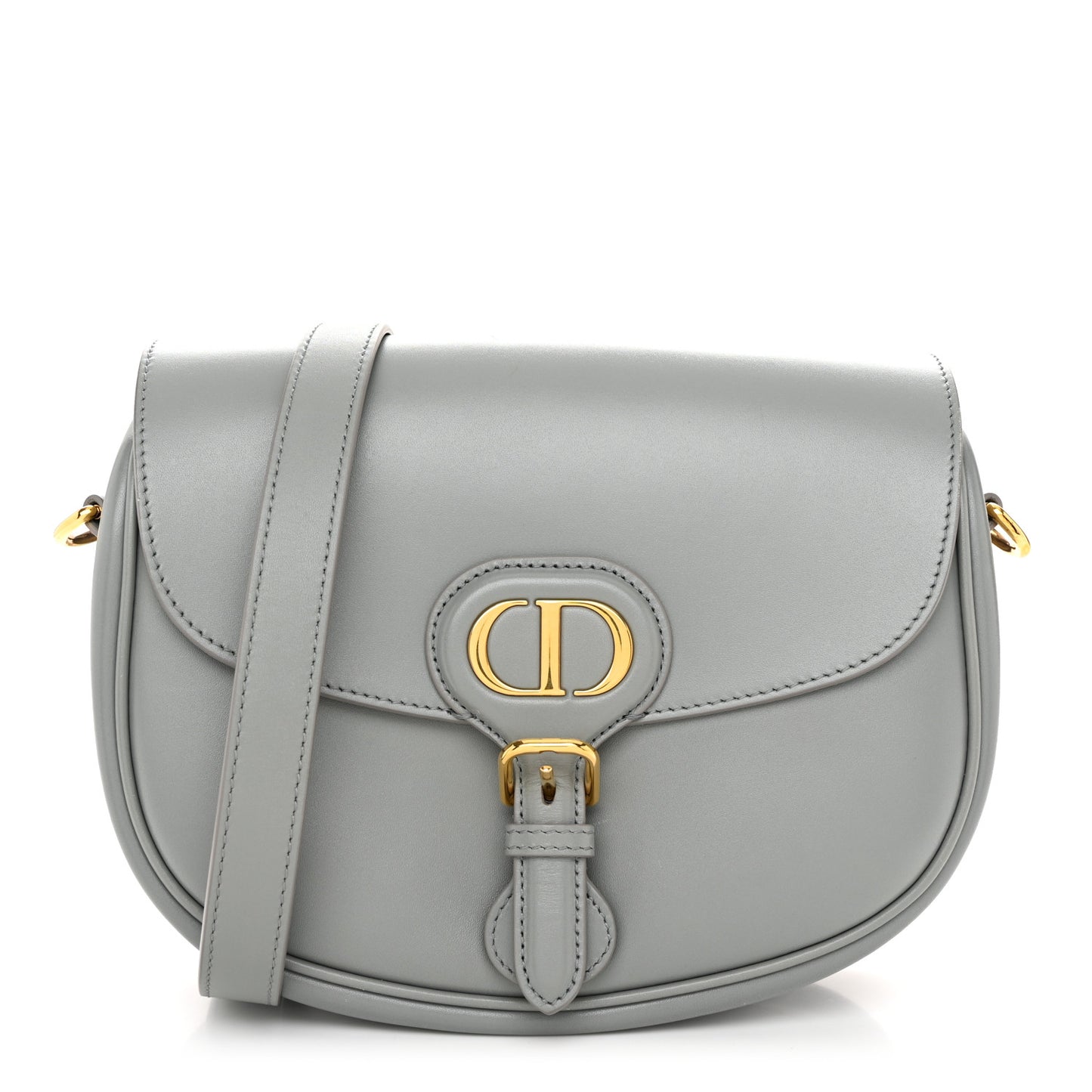 Box Calfskin Medium Bobby Flap Gray