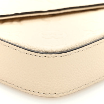 Louis Vuitton Empreinte Pochette Felicie Chain Wallet Cream 9 of 10