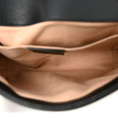 Gucci Calfskin Matelasse Small GG Marmont Shoulder Bag Black 5 of 11