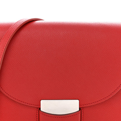 Celine Grained Calfskin Small Trotteur Coquelicot 8 of 16