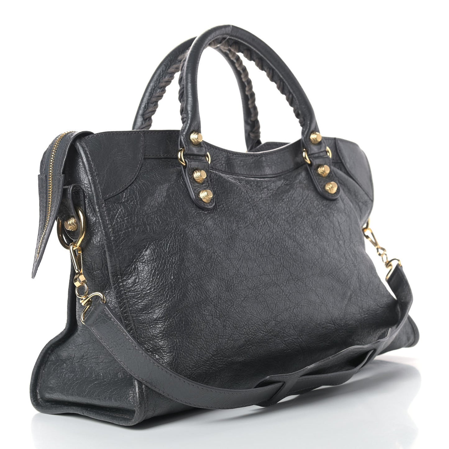 Agneau Giant 12 Gold Hardware City Gris Fossile