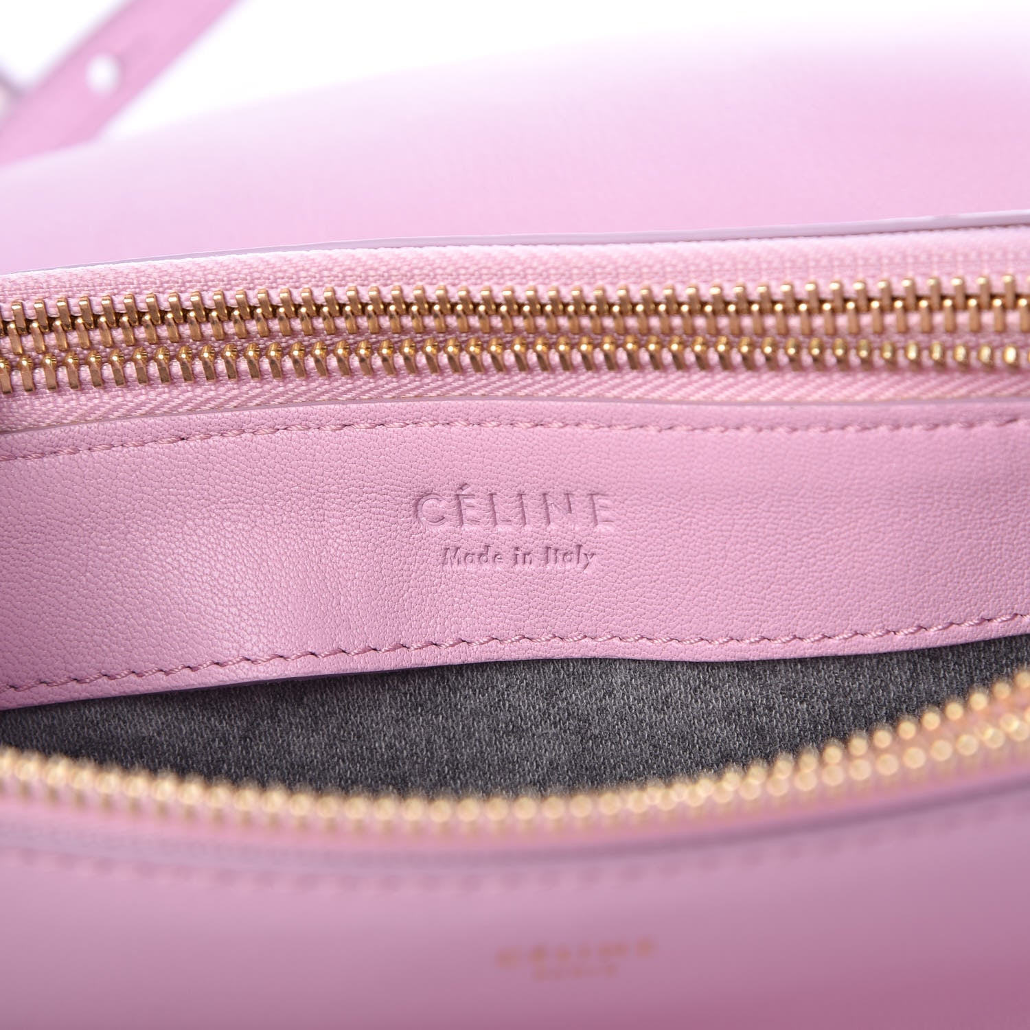 Celine Lambskin Large Trio Crossbody Bag Pink 8 of 9