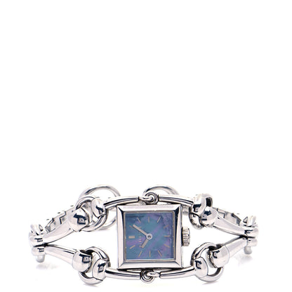Gucci Stainless Steel Blue Mother of Pearl 20mm Signoria Quartz Watch 2 of 5