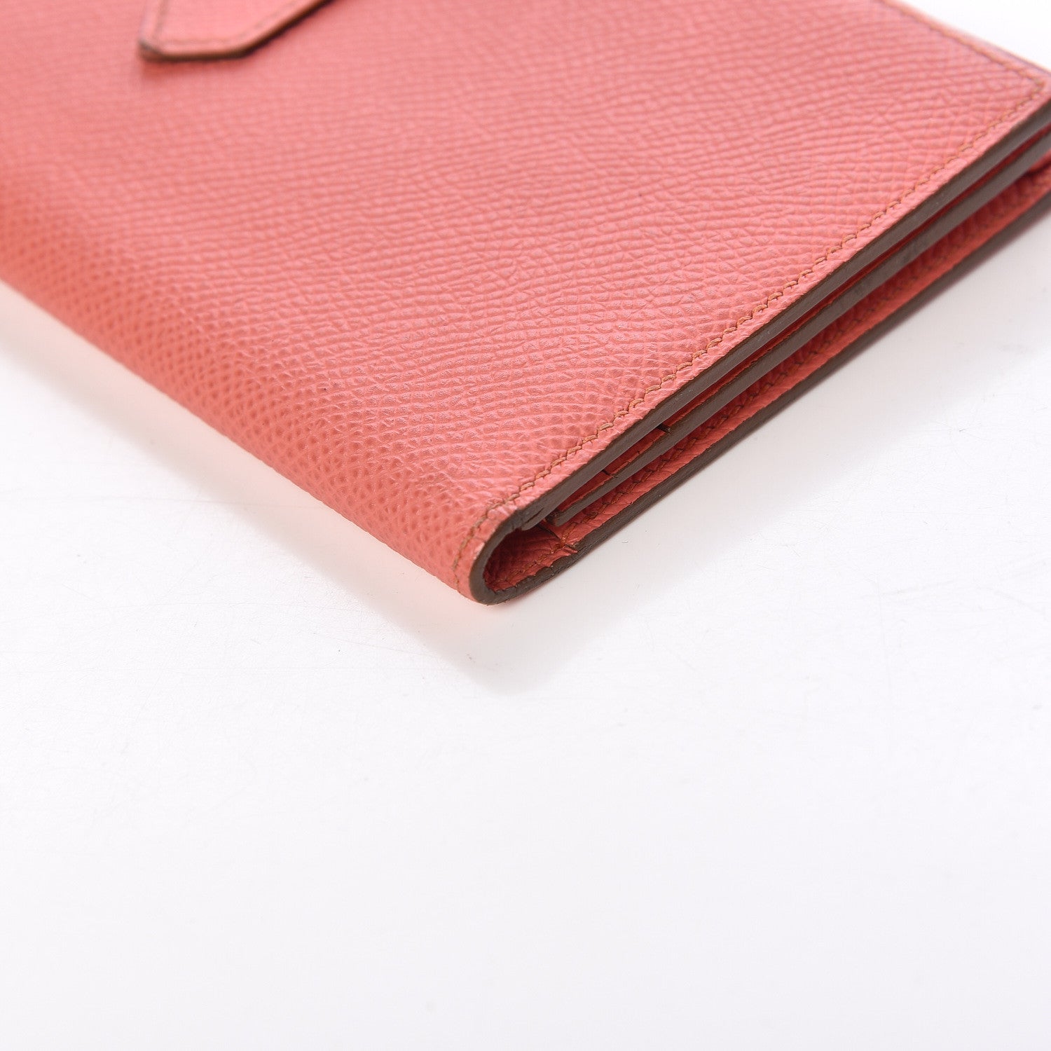 Hermes Epsom Bearn Gusset Wallet Flamingo 10 of 12