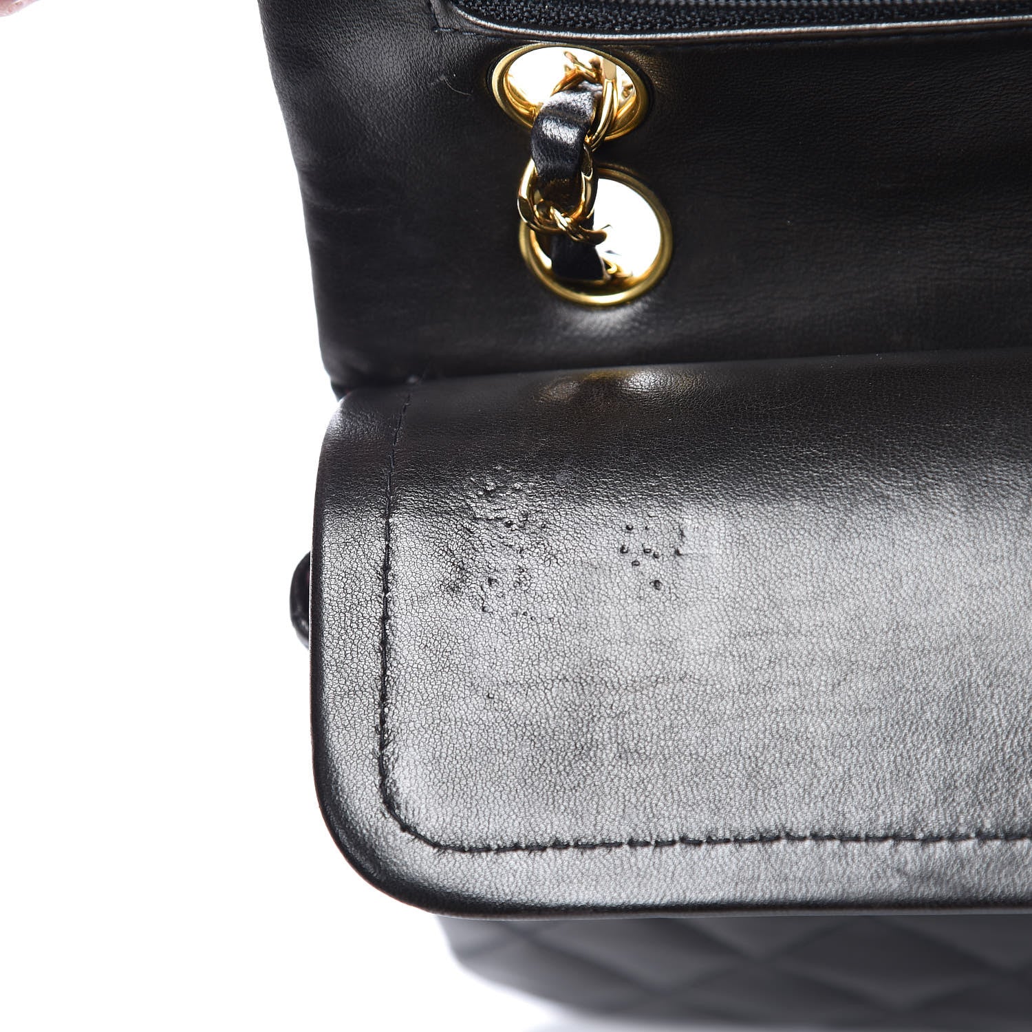 Chanel Lambskin Quilted Small Double Flap Black 11 of 14