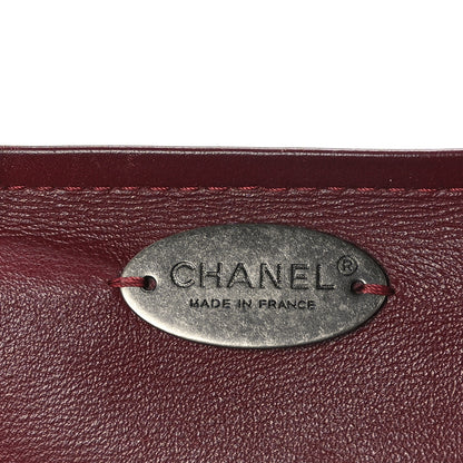 Chanel Bullskin Stitched Bi-Color Large Shopping Tote Black 6 of 14