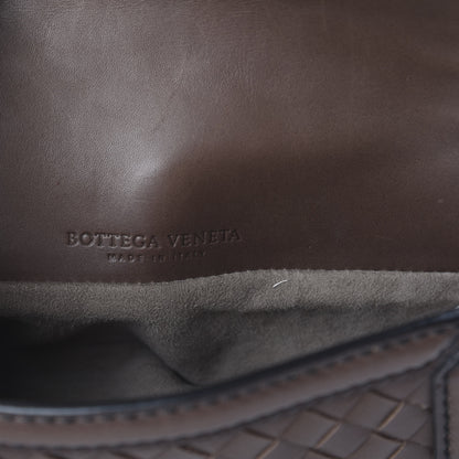 Bottega Veneta Nappa Intrecciato Border Sphere Flap Bag Brown 7 of 8