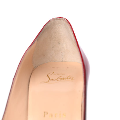 Christian Louboutin Patent Degrade Altanana 140 Pumps 37.5 Black Red 8 of 10
