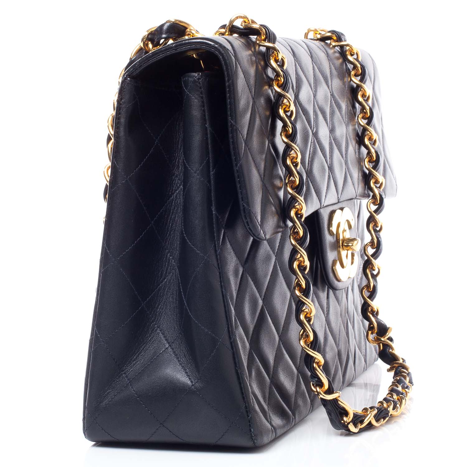 Chanel Lambskin XL Jumbo Flap Black 3 of 11