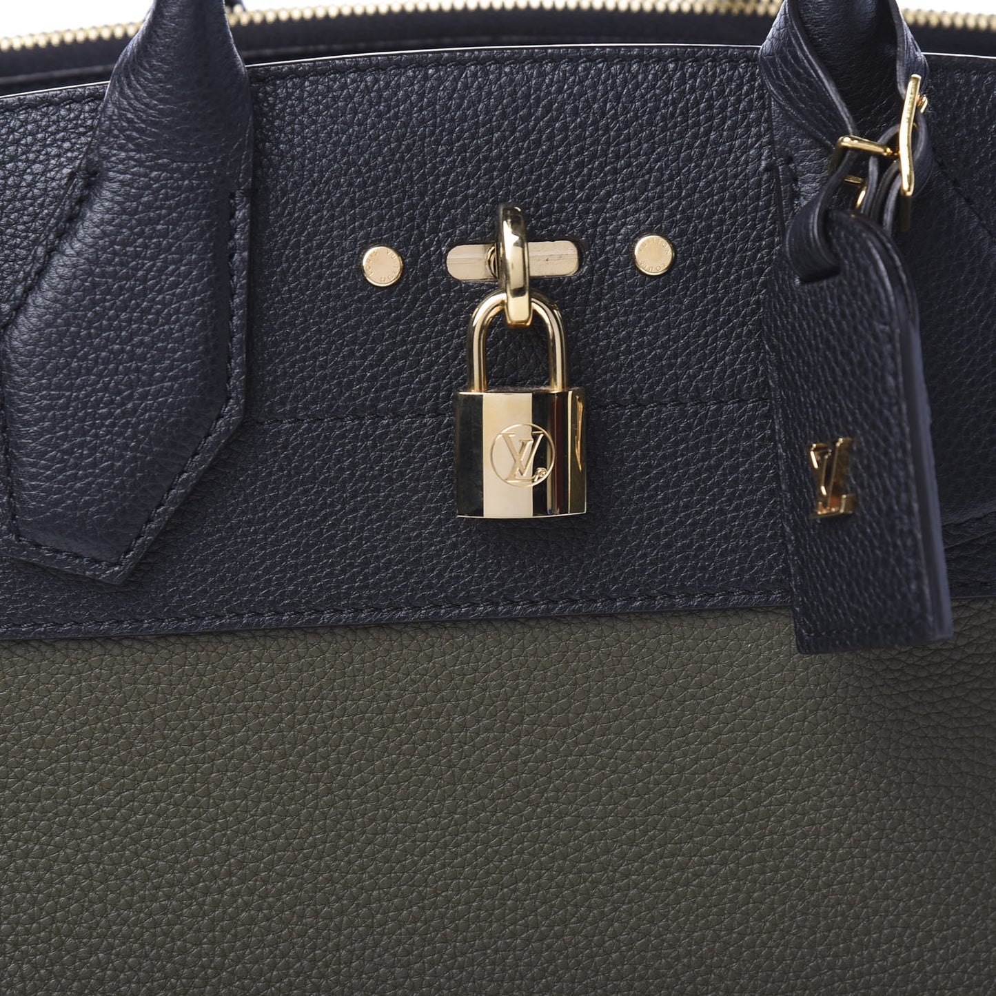 Calfskin City Steamer MM Kaki Black