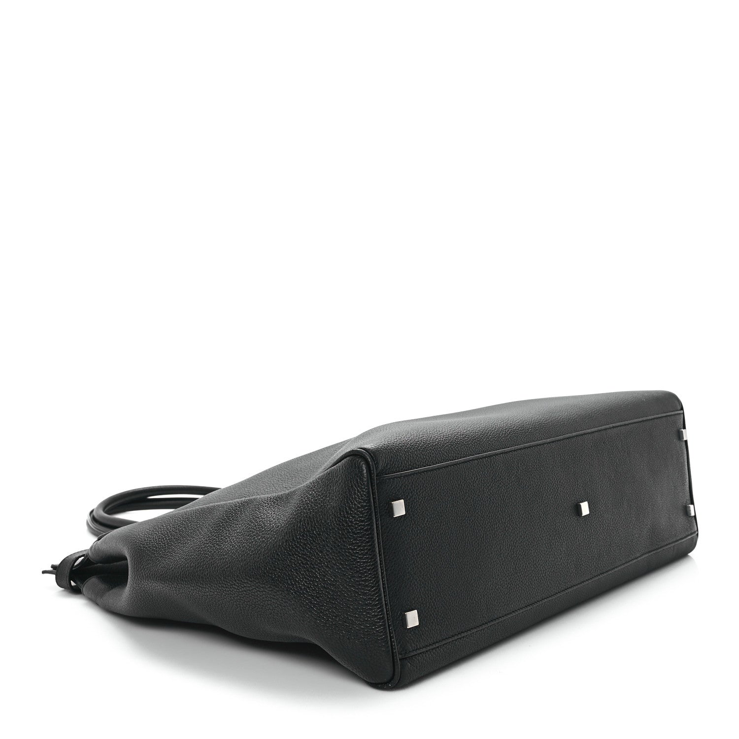 Saint Laurent Grained Calfskin Manhattan North South Shopper Tote Black 4 of 11
