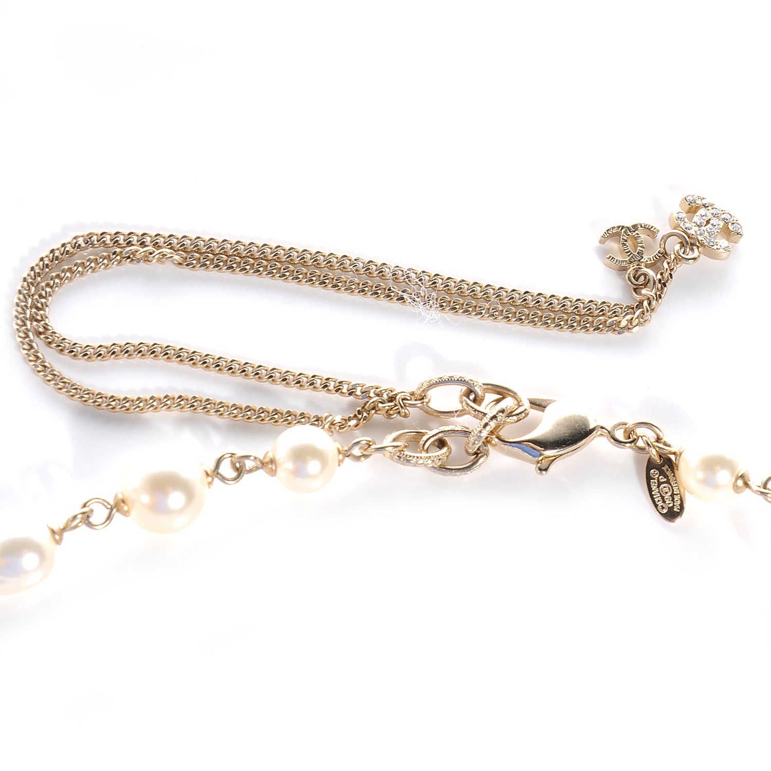 Chanel Pearl Camellia CC Necklace 4 of 4