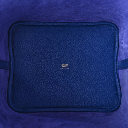 Hermes Taurillon Maurice Picotin Lock 22 MM Bleu Royal 5 of 10