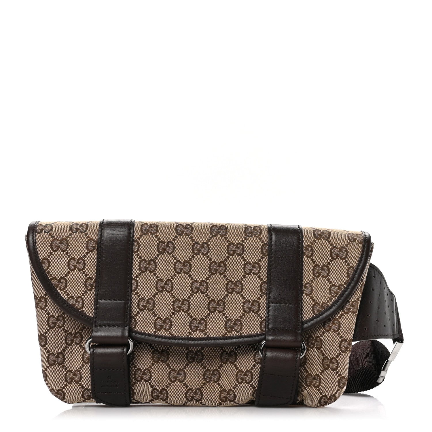 Gucci Monogram Waist Belt Bag Dark Brown 1 of 10
