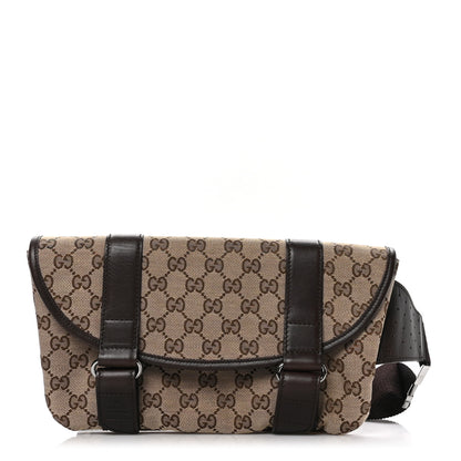 Gucci Monogram Waist Belt Bag Dark Brown 1 of 10