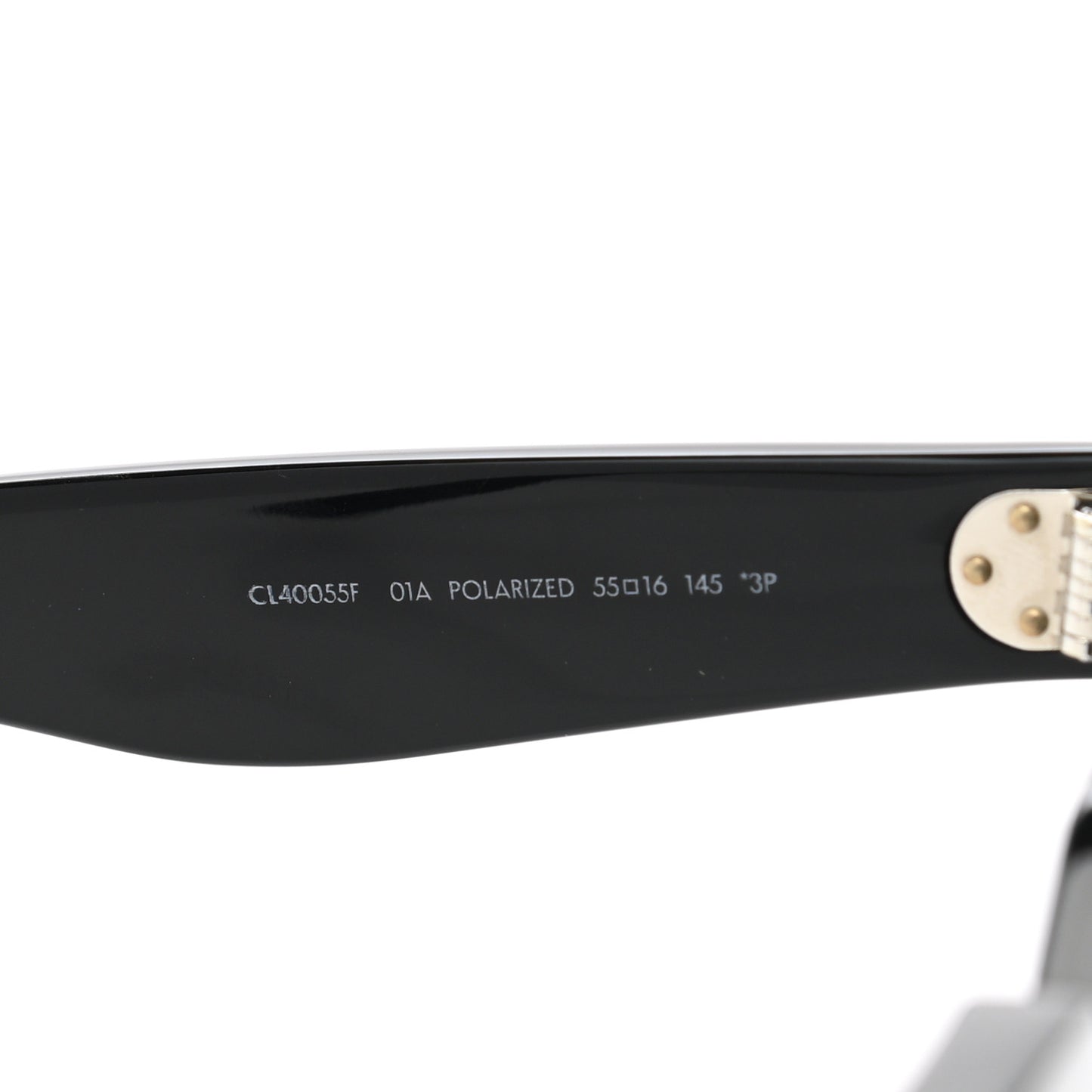 Acetate Polarized Oversized Square Sunglasses CL40055F Black