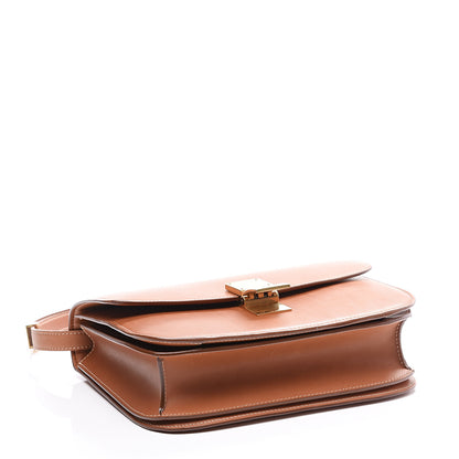 Celine Smooth Calfskin Medium Classic Box Flap Bag Camel 3 of 9