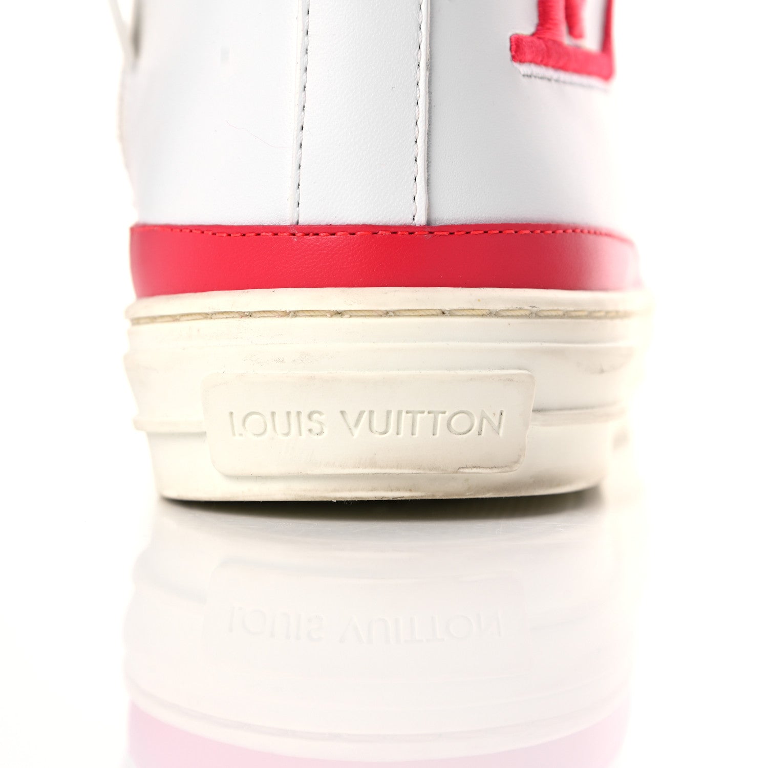 Louis Vuitton Calfskin LV Stellar Sneaker Boots 39 White Framboise 12 of 17