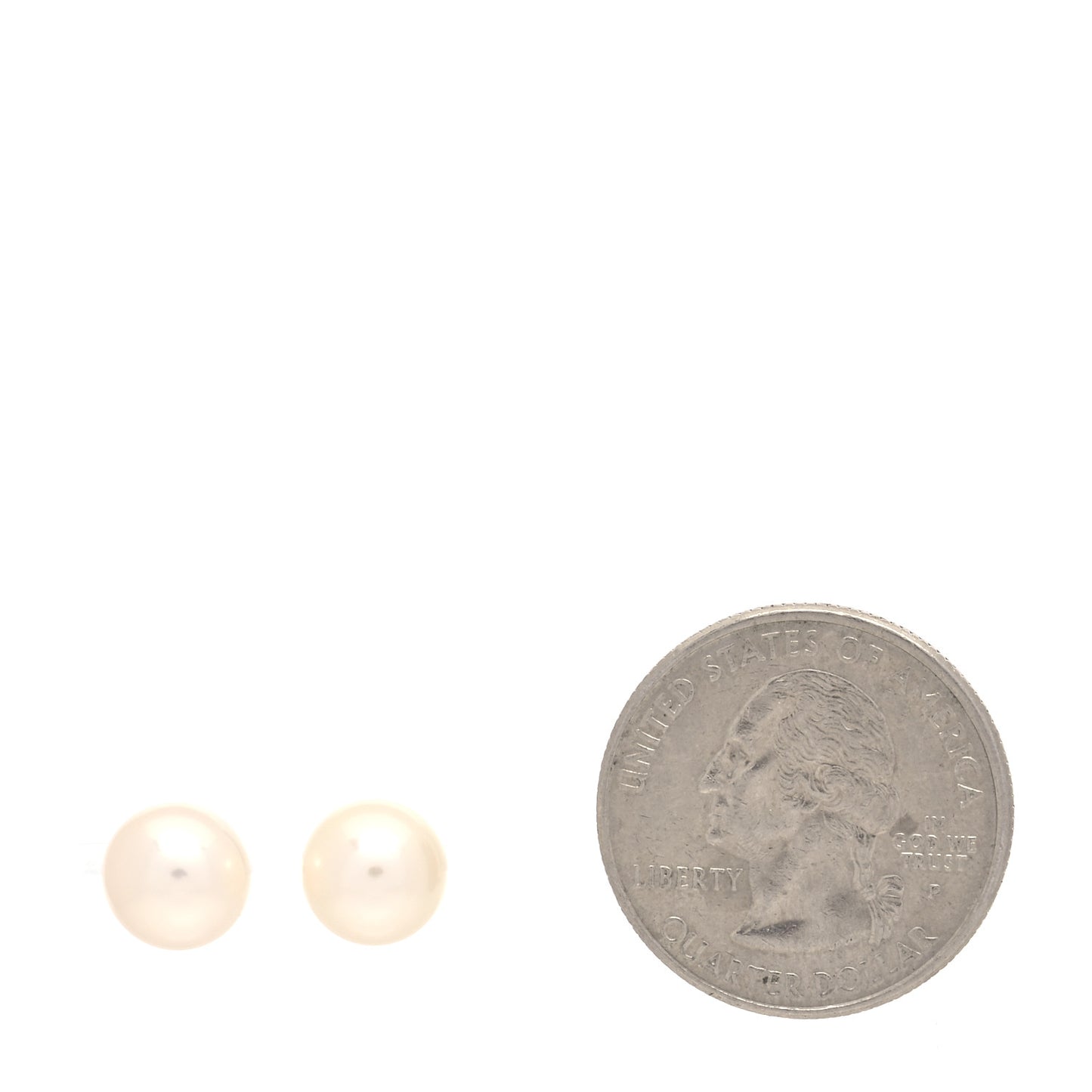 Sterling Silver Freshwater Pearl 8-9mm Ziegfeld Earrings