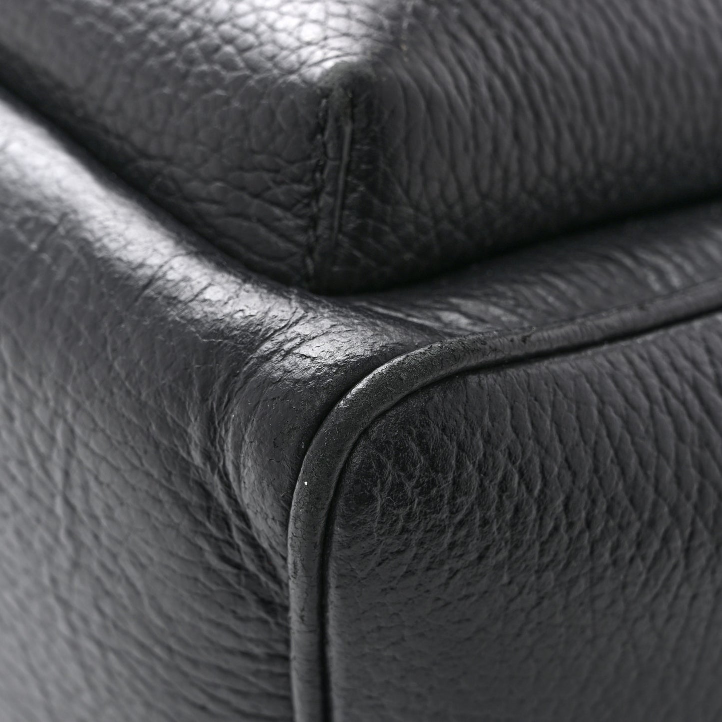Pebbled Calfskin Soho Chain Backpack Black