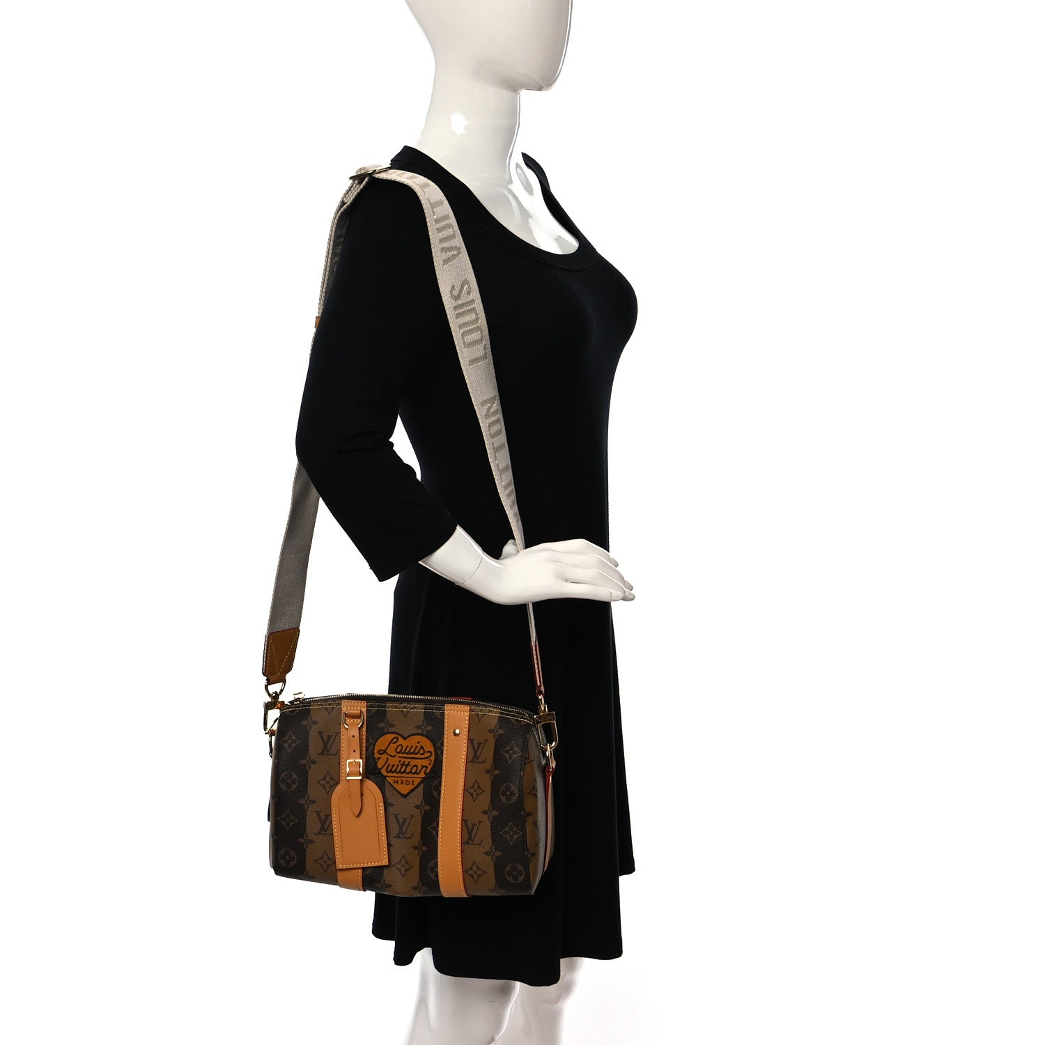 Louis Vuitton X NIGO Reverse Monogram Stripes City Keepall Bandouliere Brown 2 of 9