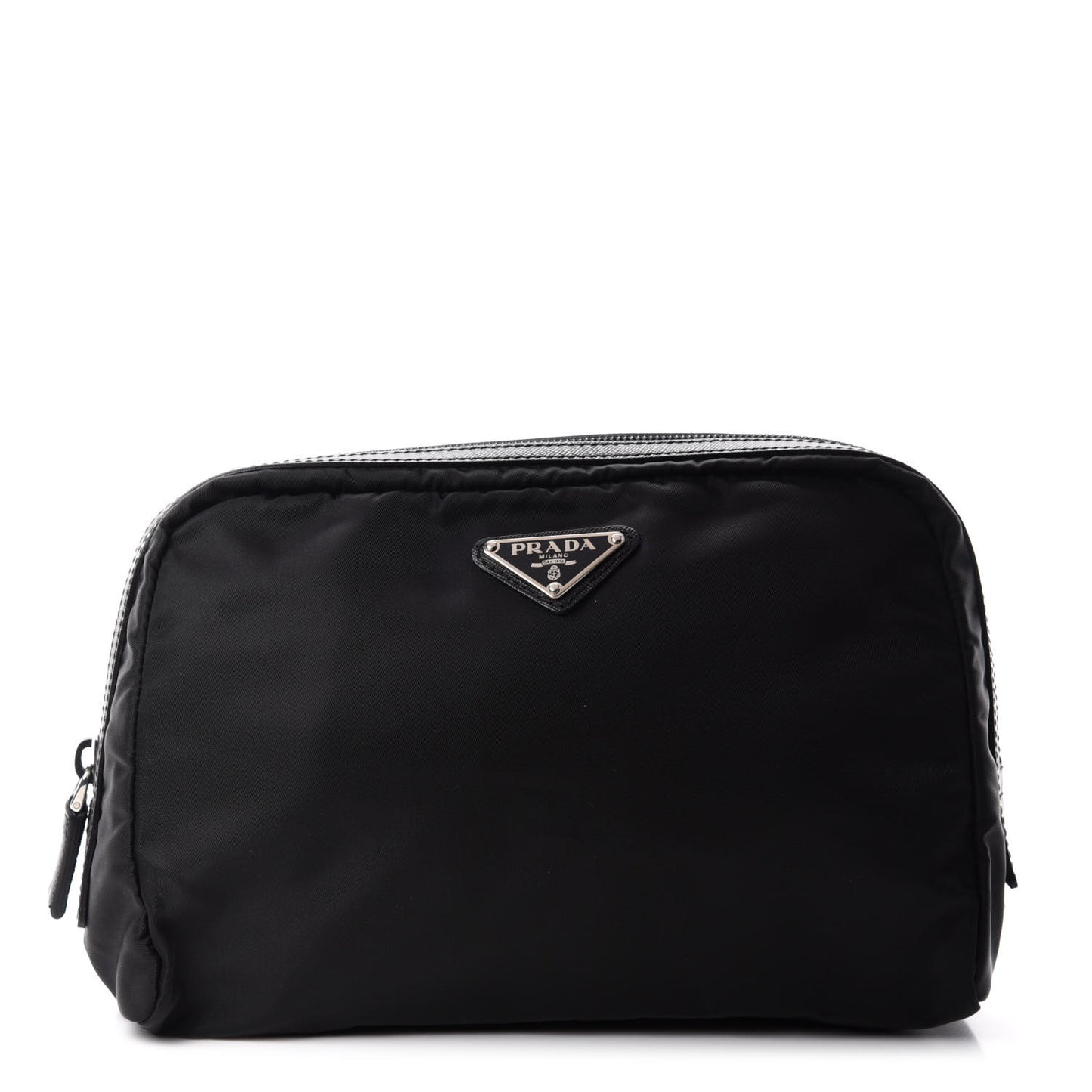 Tessuto Nylon Saffiano Pouch Black