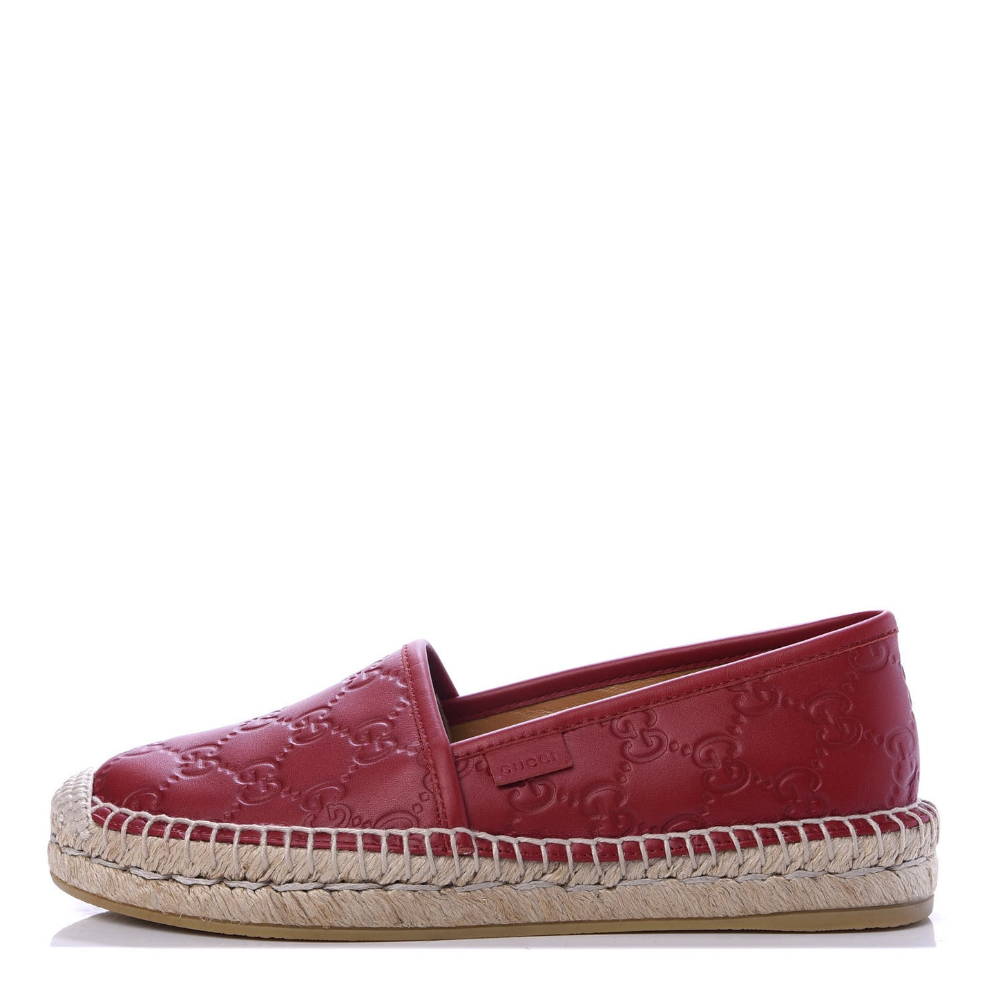 Guccissima Signature Espadrilles 35 Hibiscus Red