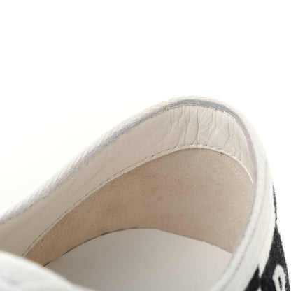 Christian Dior Canvas Dioramour Walk'N'Dior Low Top Sneakers 40 White Black Red 10 of 11