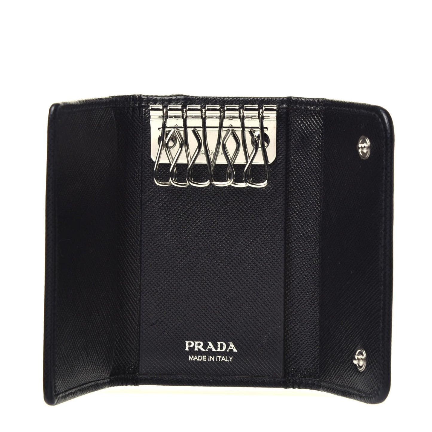 Tessuto Nylon 6 Key Holder Black