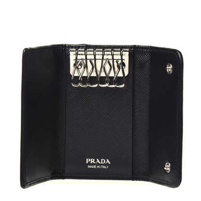 Prada Tessuto Nylon 6 Key Holder Black 5 of 8
