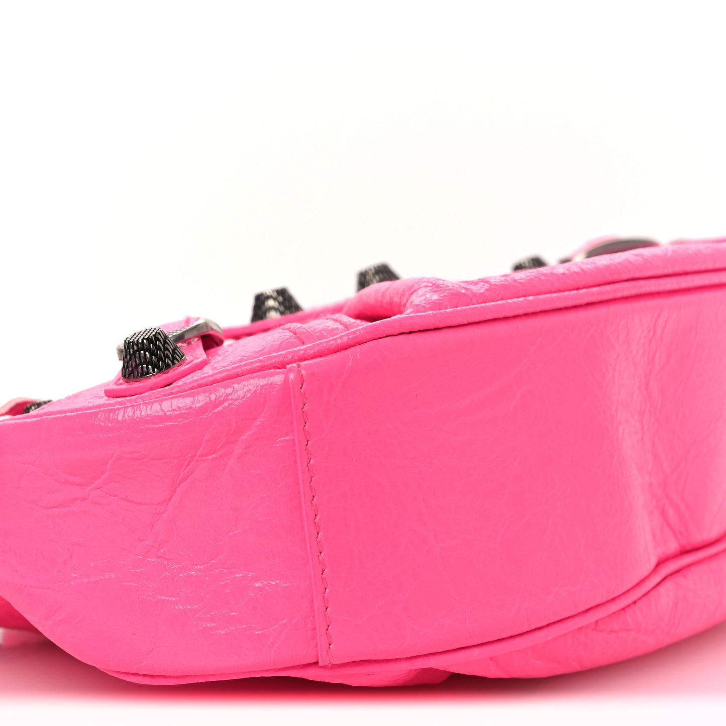 Agneau Arena Le Cagole Shoulder Bag XS Hot Pink
