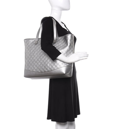 Gucci Guccissima Large Tote Silver 2 of 11