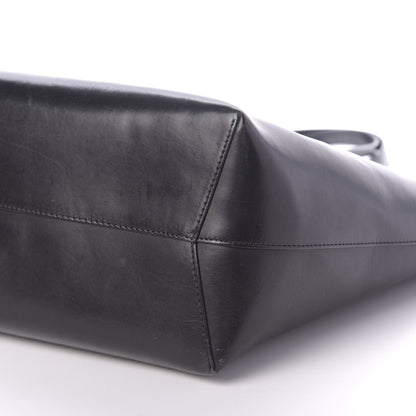 Mansur Gavriel Calfskin Shopping Tote Black Blu 8 of 13
