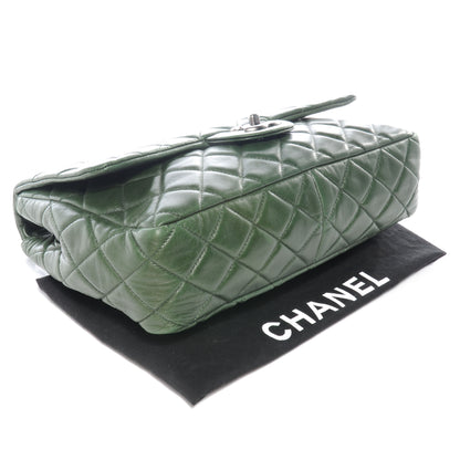 Chanel Lambskin Jumbo Single Flap Dark Green 4 of 7