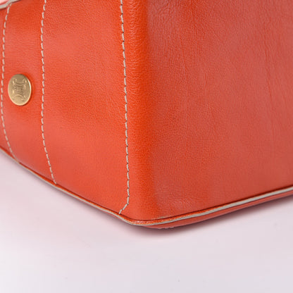 Celine Buffalo Boogie Satchel Vermillion 10 of 12