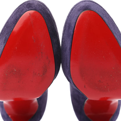 Christian Louboutin Veau Velours Bianca 140 Pumps 38 Iris 14 of 18