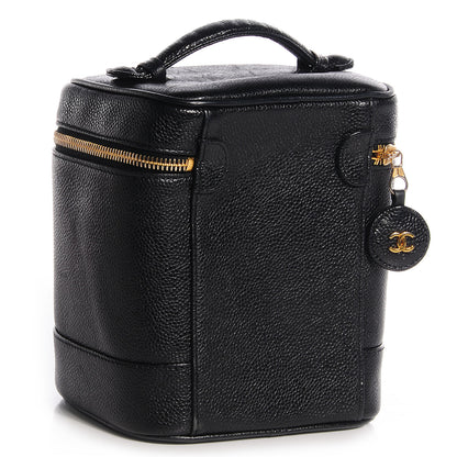 Chanel Caviar Cosmetic Vanity Bag Black 3 of 8
