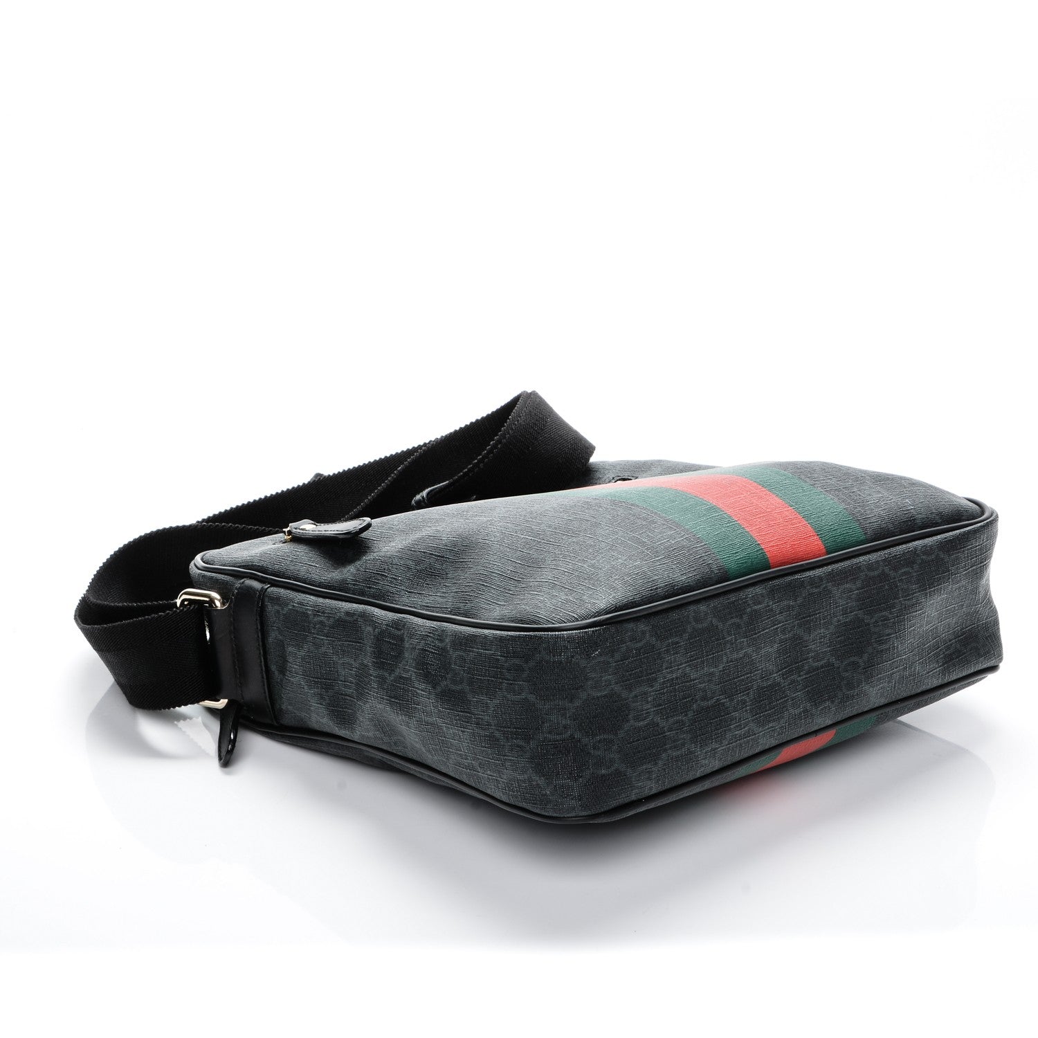 Gucci GG Plus Monogram Web Messenger Bag Black 4 of 7