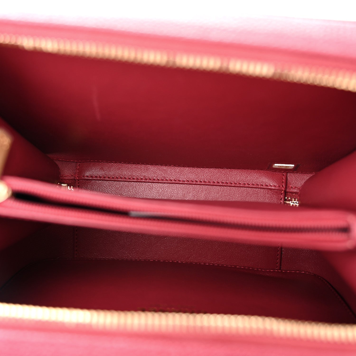 Chanel Caviar Quilted Medium CC Filigree Vanity Case Red 5 of 11