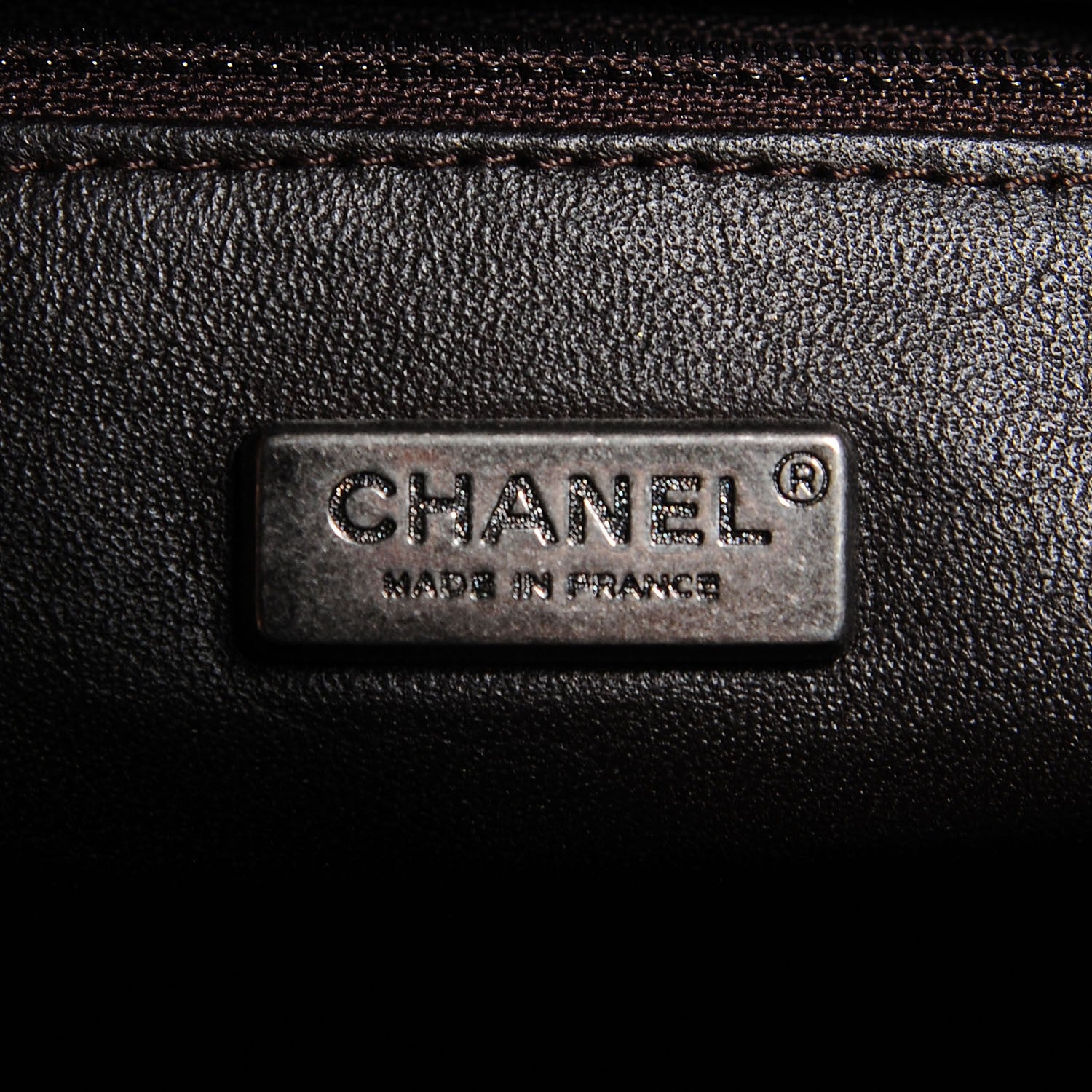 Chanel Python Cerf Shopper Tote Dark Brown 6 of 7