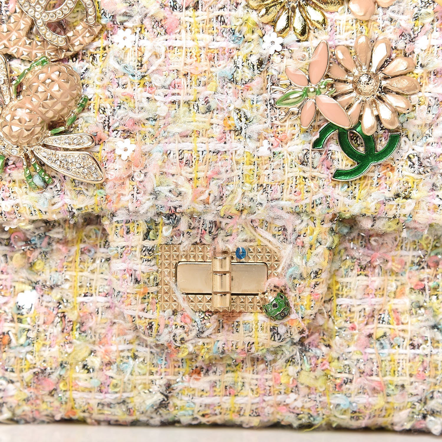 Chanel Tweed Garden Party 2.55 Reissue 225 Flap Multicolor 12 of 13