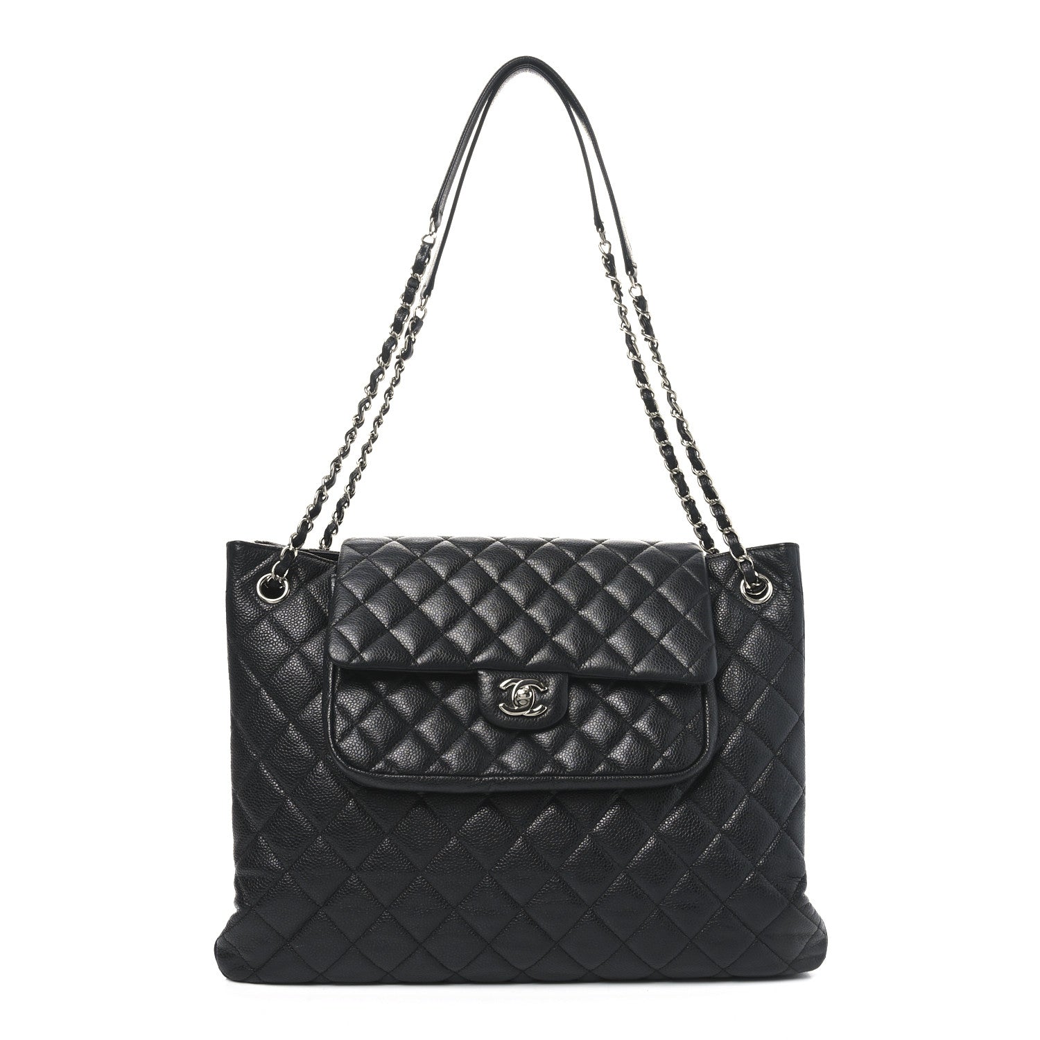 Chanel Caviar Quilted Flap Tote Black 1 of 10