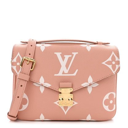 Louis Vuitton Empreinte Monogram Giant Pochette Metis Rose Trianon Cream 1 of 10
