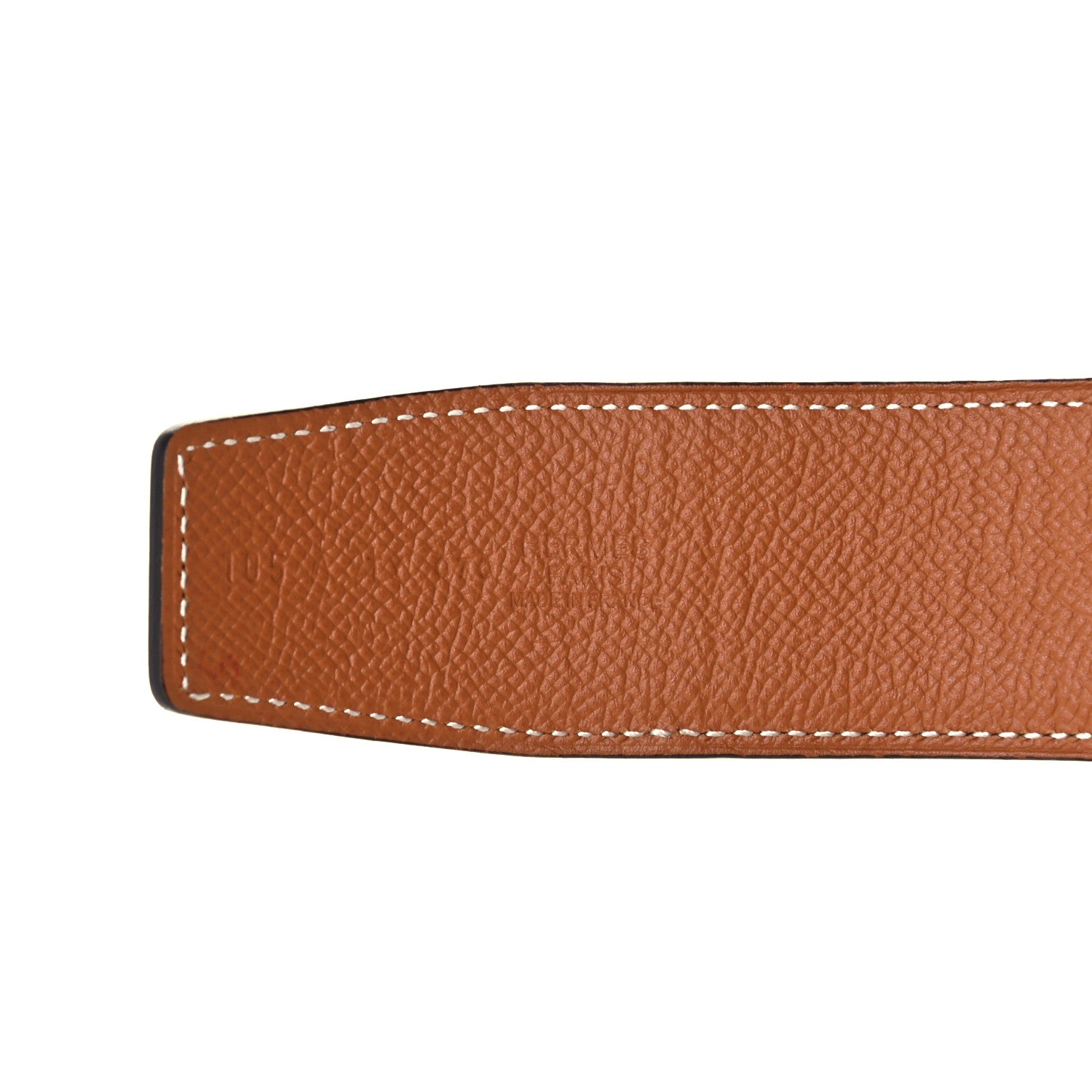 Hermes Tadelakt Epsom 42mm Constance 2 H Belt 105 Black Gold 6 of 6